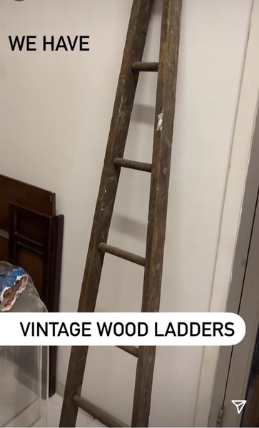 Vintage Wood Ladders - Hanging Racks