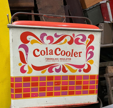 Retro Collectible Cola Cooler and Pretzel Can
