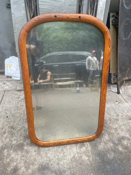 Solid Wood Rounded Mirror 20x32” tall